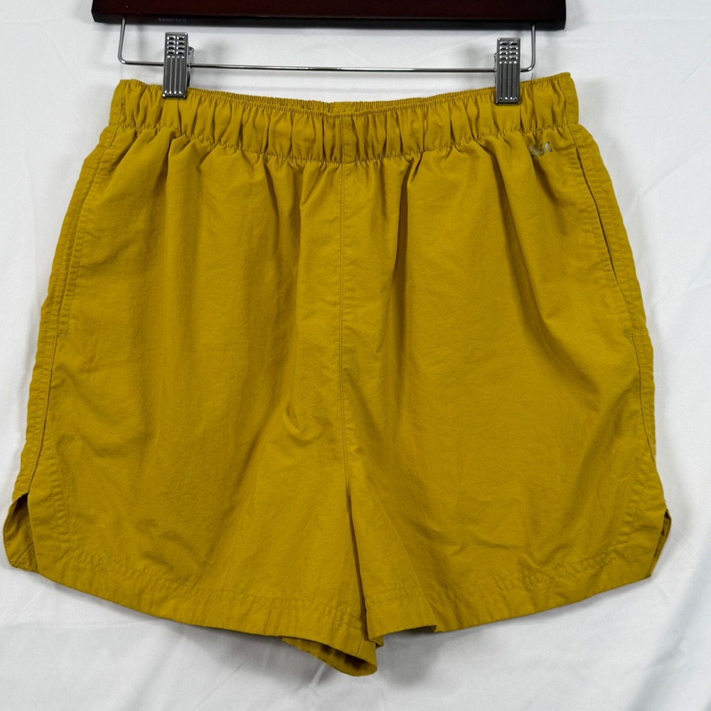 DSG Womens S Athletic Shorts Mustard Yellow‎ Nylon High Rise DAW13108 Gorpcore